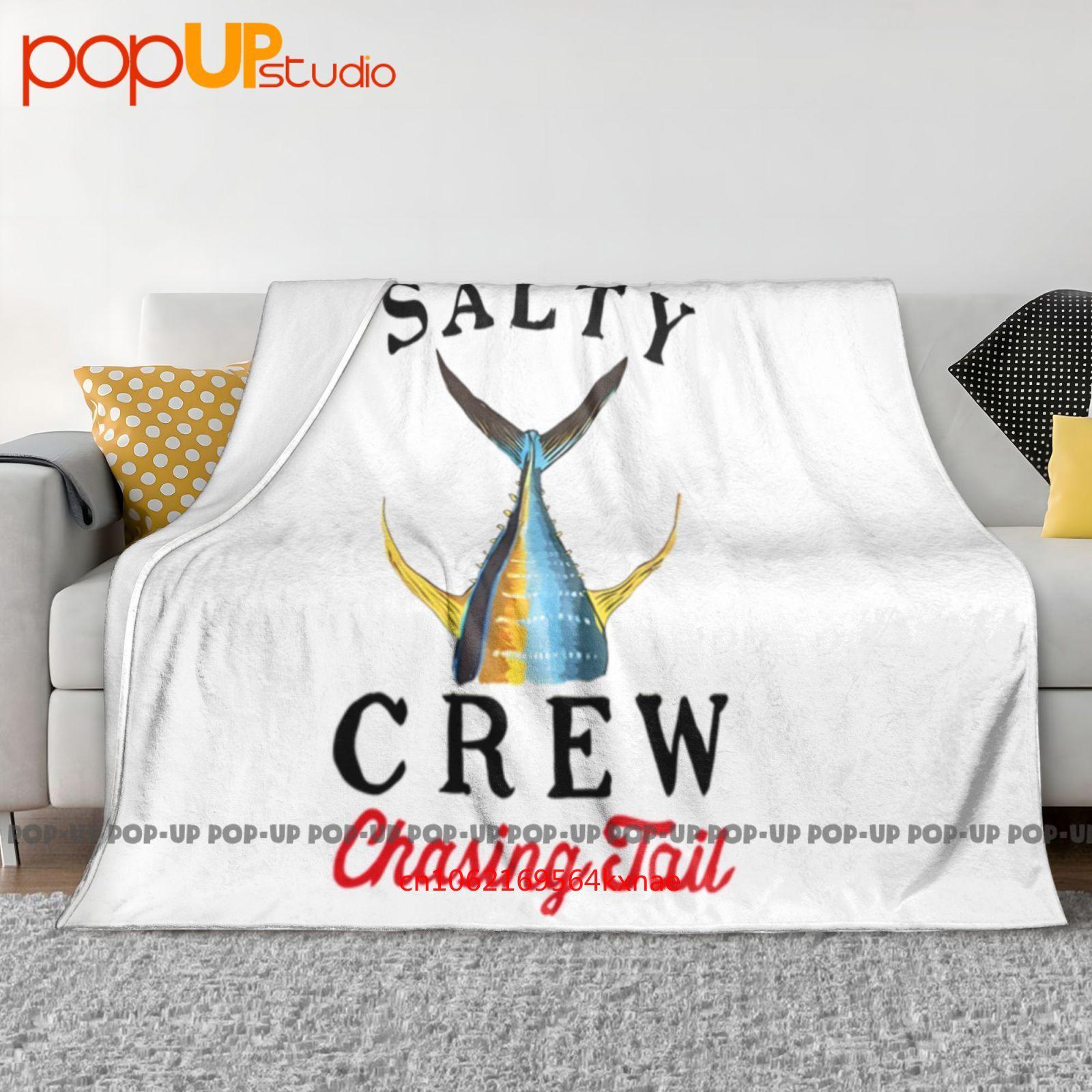 Salty Crew Men Running Tailed Ultra-Soft Blanket Quilt Winter Sofa Cover Bed Covers 30x40in