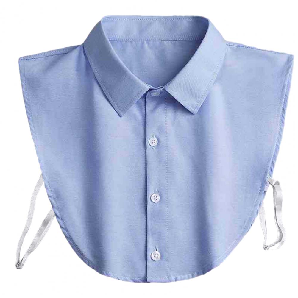 

Women Cotton Fake Collar Blouse Vintage Solid Detachable Shirt Collar False Collar Lapel Blouse Top Women Clothes Accessories