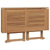 Vidaxl 5-Cz. Folding Garden Furniture Set, Solid Teak Wood