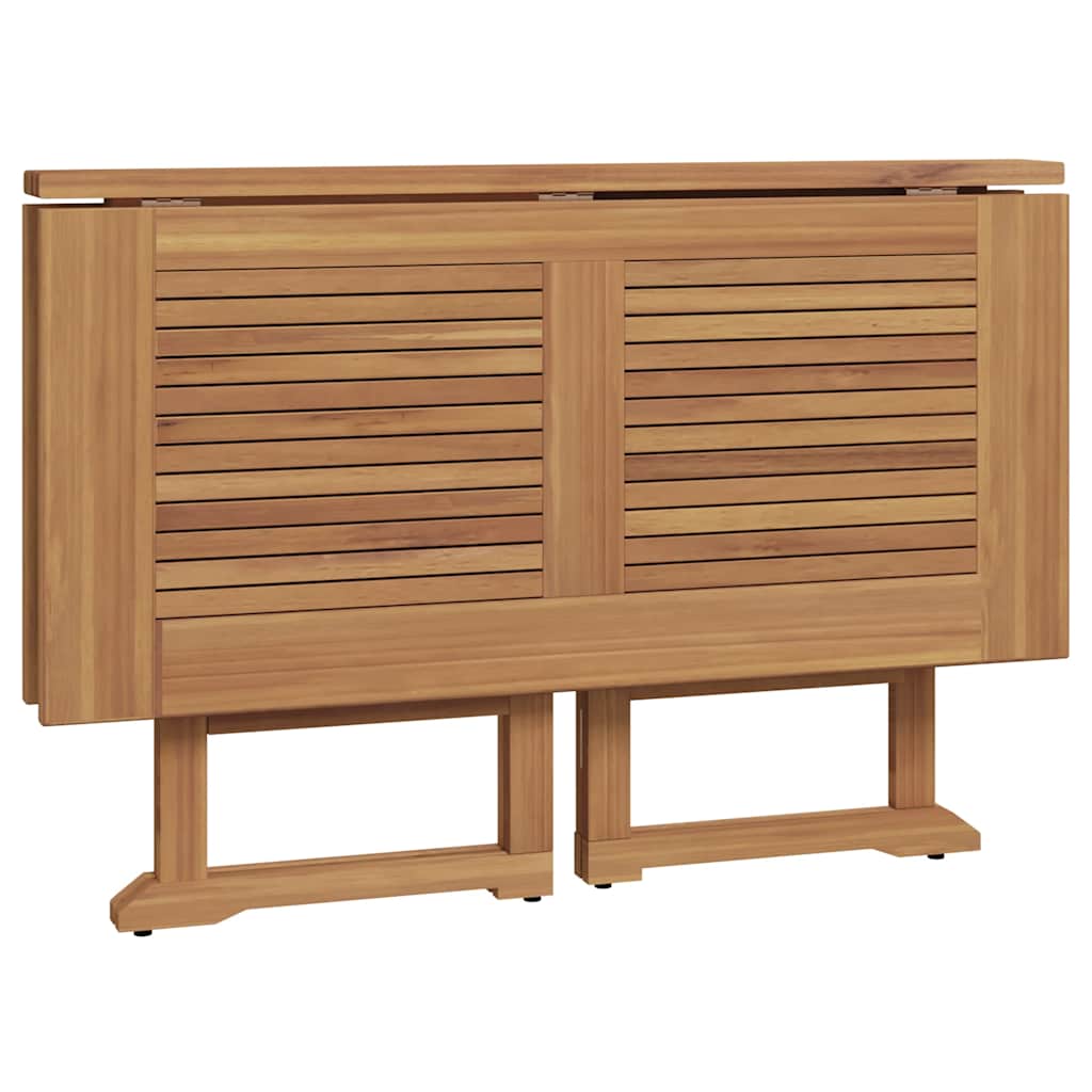 Vidaxl 5-Cz. Folding Garden Furniture Set, Solid Teak Wood
