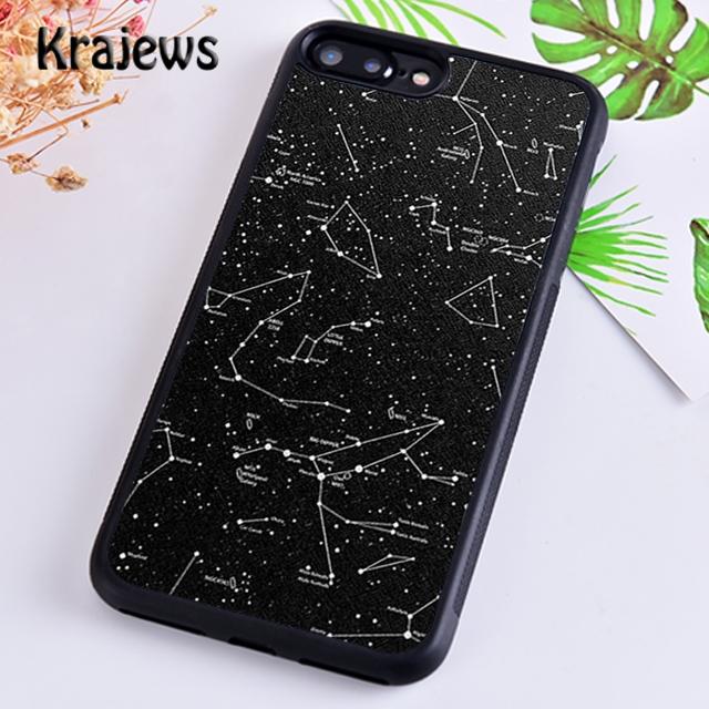 Krajews Starry Night space constellations stars Phone Case For iPhone 17 Air 16 15 14 plus 11 12 13 pro max coque Fundas