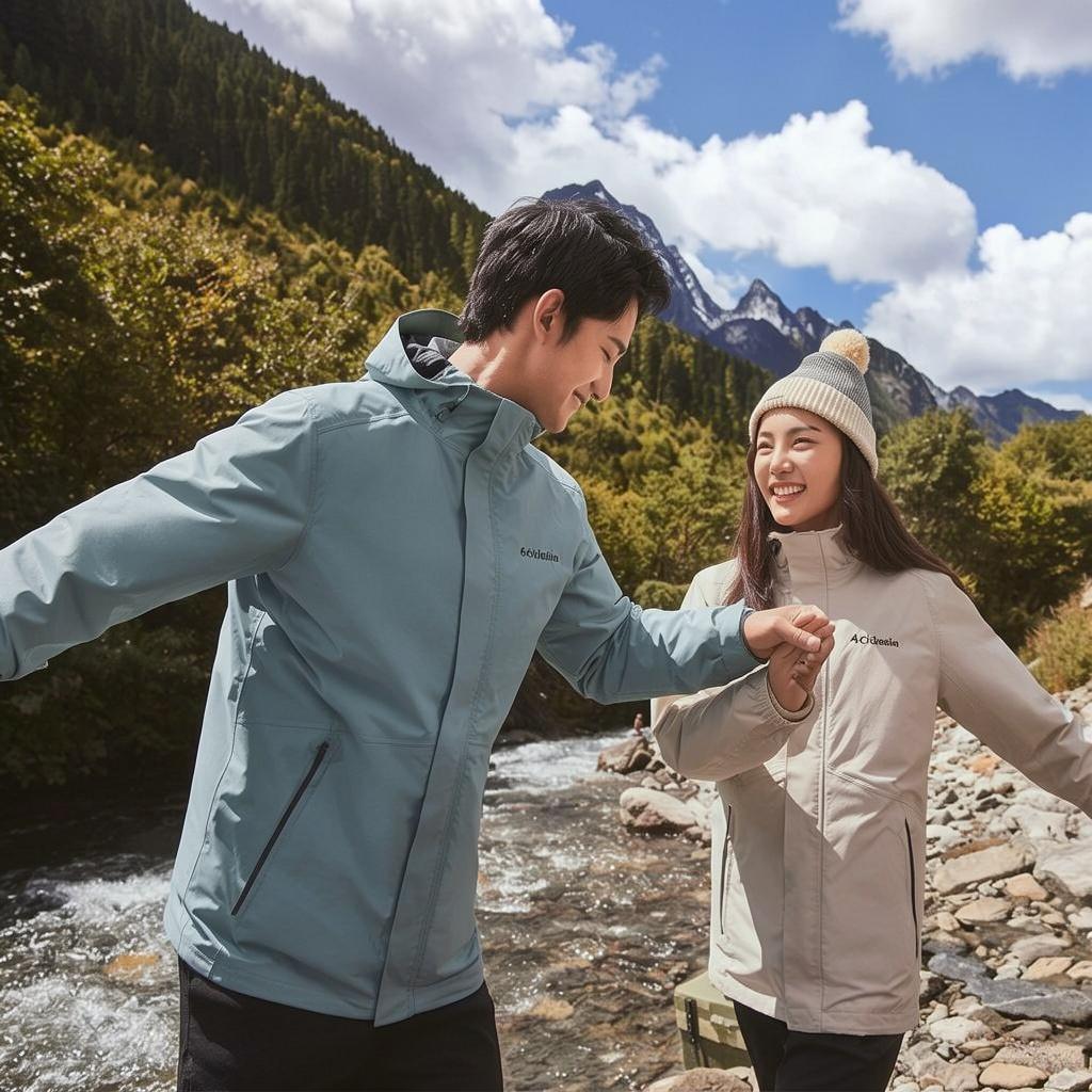 Columbia Hiking Commute Waterproof And Windproof To Keep Warm Windbreaker Jacket Unisex Blue XE5418-031