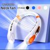 Wireless Neck Fan, Neck Cooling Device, Strong Wind with Silent Operation, Battery Durability, with Light, for Summer Cooling