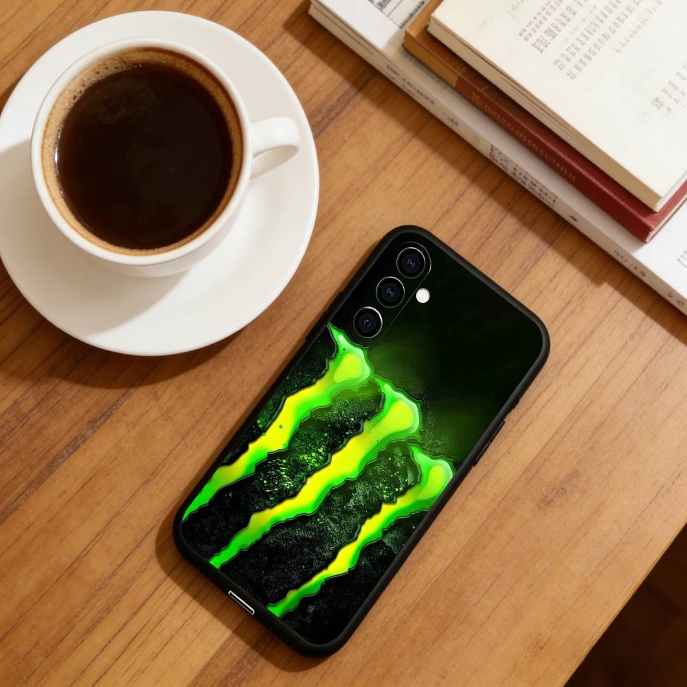M-MonsterES Diseño de Moda Funda para Teléfono Silicona Suave Negra Para Samsung Galaxy A73,A72,A71,A70,A53,A52,A51