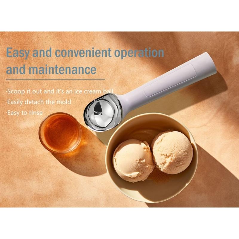 Touch Activated Heated Ice Creams Scoops Ergonomic Handle 40 Second Auto Stopping Rechargeable Battery Kitchen Tool