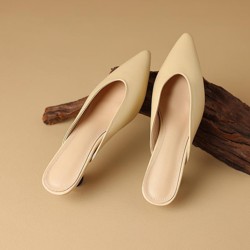 

Баотоу средний каблук нескользящие прохладные тапочки женские летние модные туфли-бокалы и леопардовый принт женские туфли иностранный стиль V-образный вырез женские 39 абрикосовый