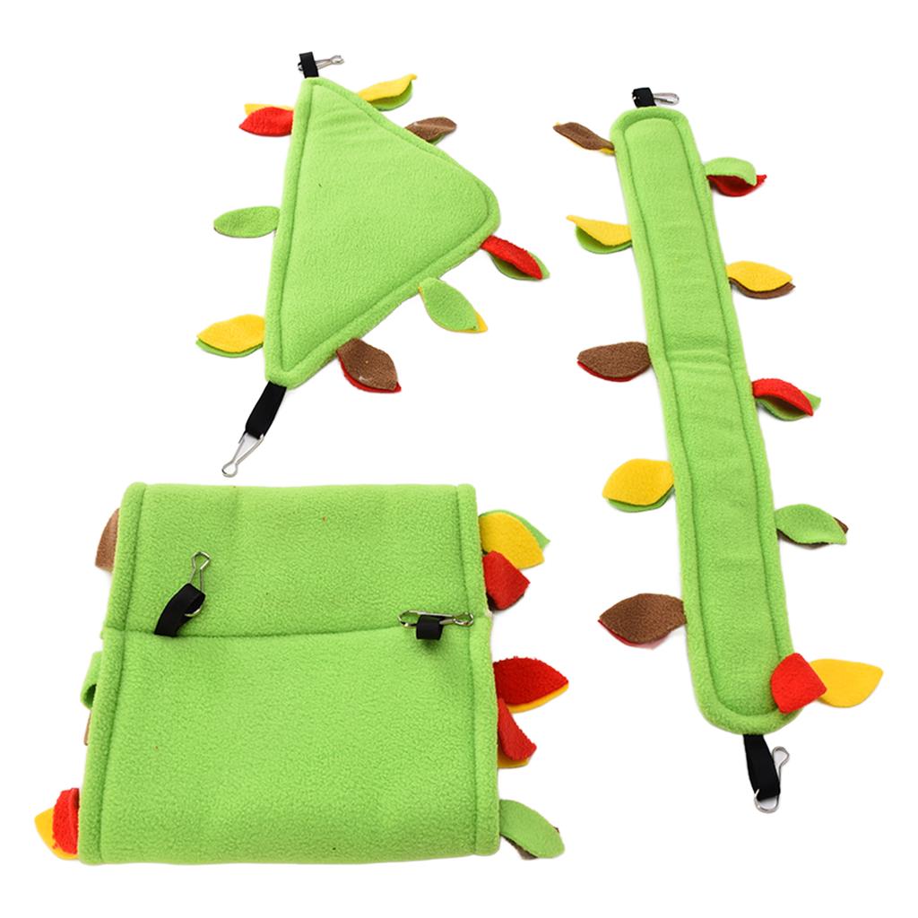 3 Stück Vogelnest Hängematte Hängenest Hängender Tunnel für Gleithörnchen Eichhörnchen Hamster Spielen Schlafen