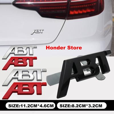 1Pc ABT Sportsline Emblem Metal Car Tail Sticker Vehicle Grille Performance Badge Decal Accessories
