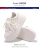 Women's White Thick-Soled Sneakers, Versatile Casual Shoes for Spring and Summer (Model 88-6901)