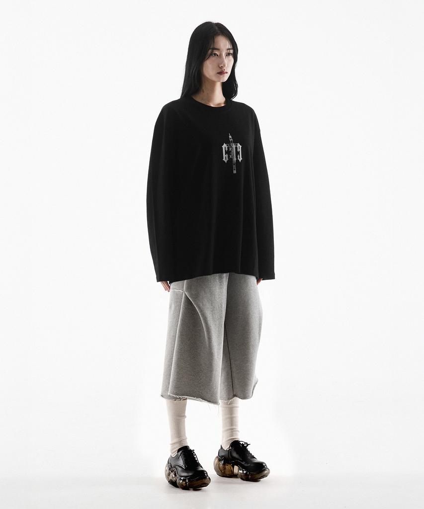 Paensyo 6:19 Cross Over Fit Long Sleeve - Black