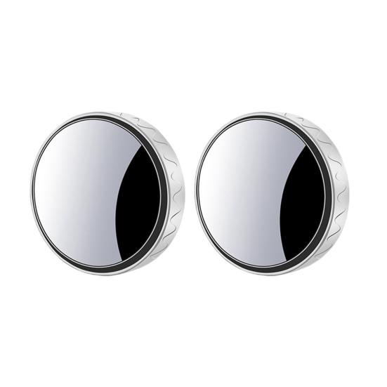 Wide Field of View Mirror 1 Pair Car Rearview Blind Spot Mirror, 360 Degree Adjustable Suction Cup Small Auxiliary Round Convex Glass Angle