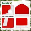 1-10PCS Christmas Santa Claus Hat Car Headrest Covers Red Polyester Seat Cover Decoration for Holiday Party Accessories