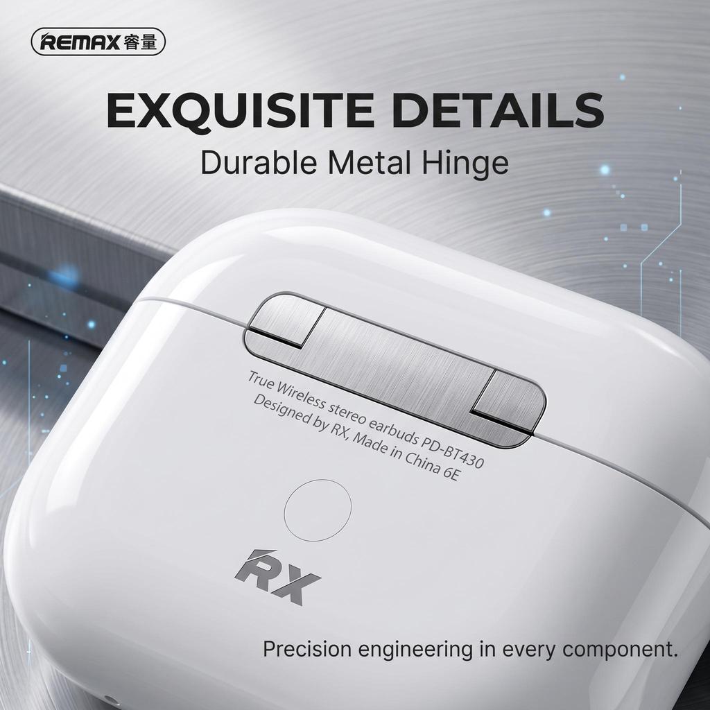 The noise cancellation feature of the REMAX PD-BT430 Bluetooth earphones is suitable for sports, office, gaming, and travel