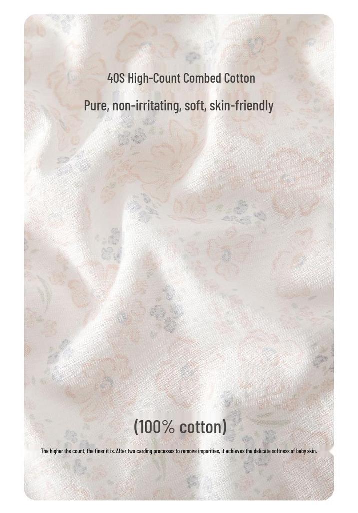 Pure Cotton Newborn Short Sleeve Summer Romper Pajamas - Boneless and Breathable for Crawling.