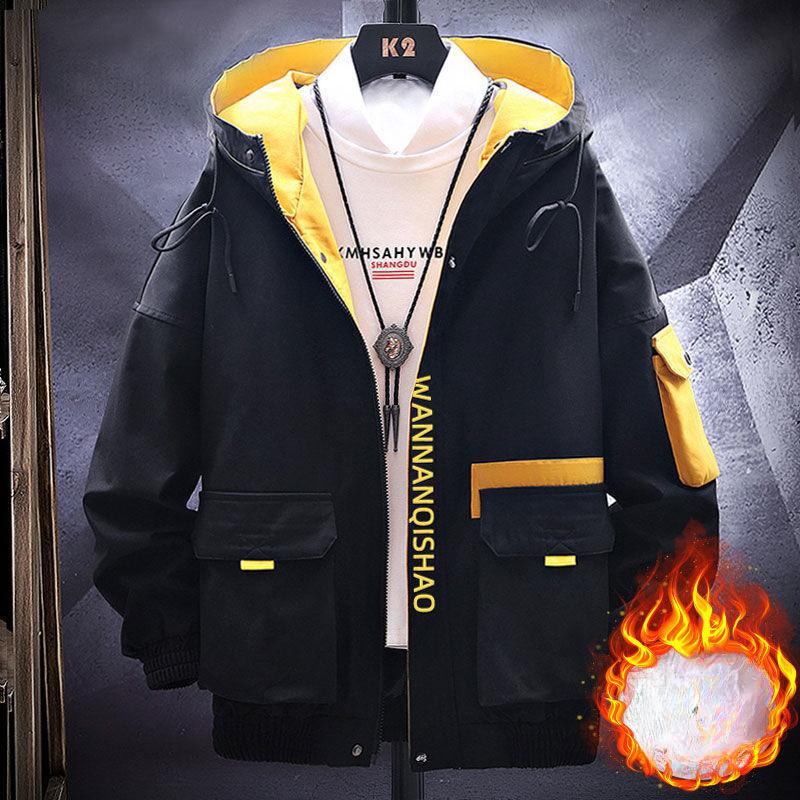 Herren Arbeitsjacken, Herren Frühling und Herbst Freizeit Koreanischer Stil Trendige Oberteile, Herren Kapuzen Studenten Frühlingsbekleidung, Dünne Herrenbekleidung