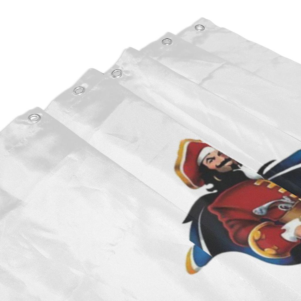 Captain Morgan Shower Curtain Bathroom Polyester Waterproof Bath Curtains With Hooks