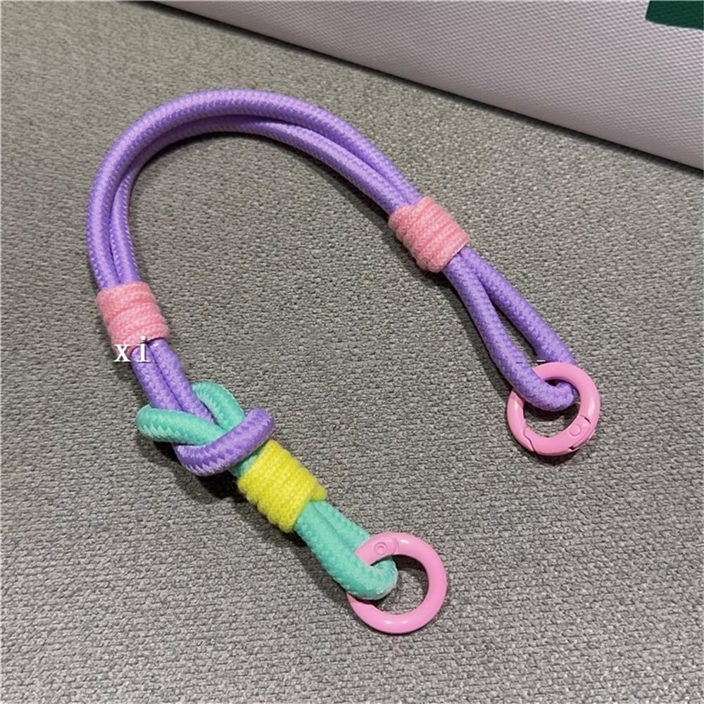 Korean Cute Colorful Mobile Phone Portable Anti-loss Lovely Knot Hand Bracelet For iPhone 16 Pro Max Samsung Flip 6 Coloed Rope