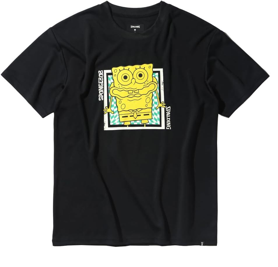 

Spalding SpongeBob SquarePants Checkered Flag T-Shirt, Black, Medium, SMT25046S