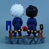 Jujutsu Kaisen Satoru Gojo Scene Ninja Assassin 13cm/5.11Inch Can move Partner PVC Anime enthusiast Figures Battle Playthings Gifts