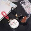 Mini Portable Travel Organizer Transparent Storage Case Keychain Jewelry Storage Box  Women