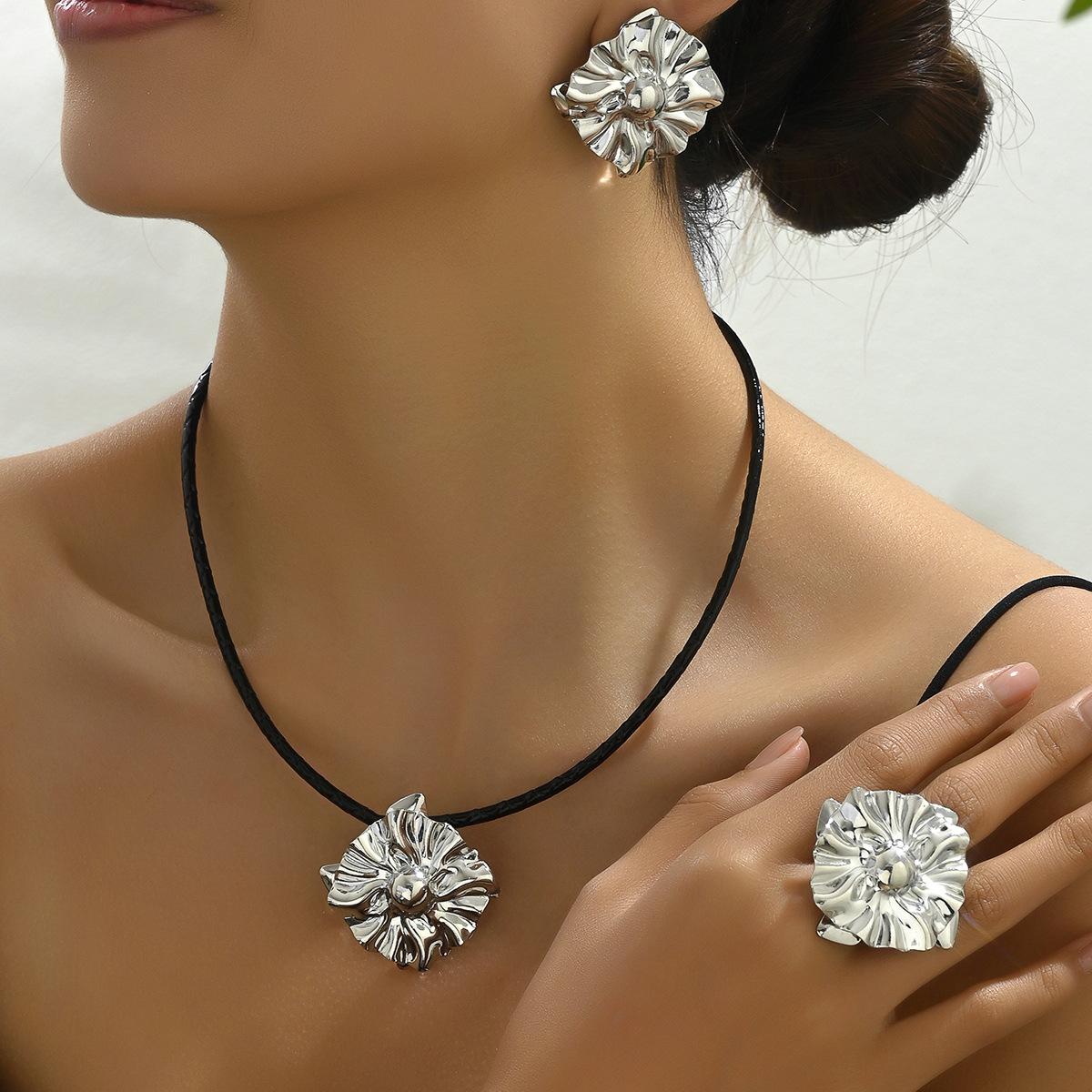 

Простые женские серьги в стиле хип-хоп, ожерелье, персонализированное электрическое кольцо, геометрический дизайн, ювелирное ожерелье