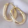 New Trendy and Luxurious Design with Large Earrings, Exaggerated Round Shape, Slim Face, High-end Feeling, Circle Earrings for Women