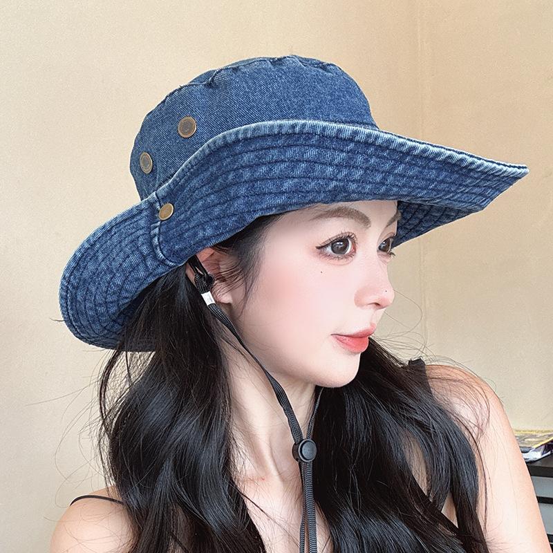 Spring/Summer Western Cowboy Fisherman's Hat Unisex Retro Casual Sun Hat—Versatile for Hiking Sun Protection and Fishing