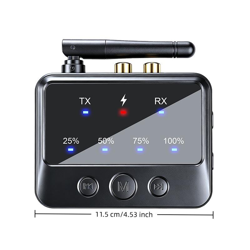 1Pcs Hi-Fi 3.5Mm Jack 2Rca Bluetooth Adapter 2 In 1 Audio Bluetooth 6.0 Receiver Transmitter For Car Speaker Pc