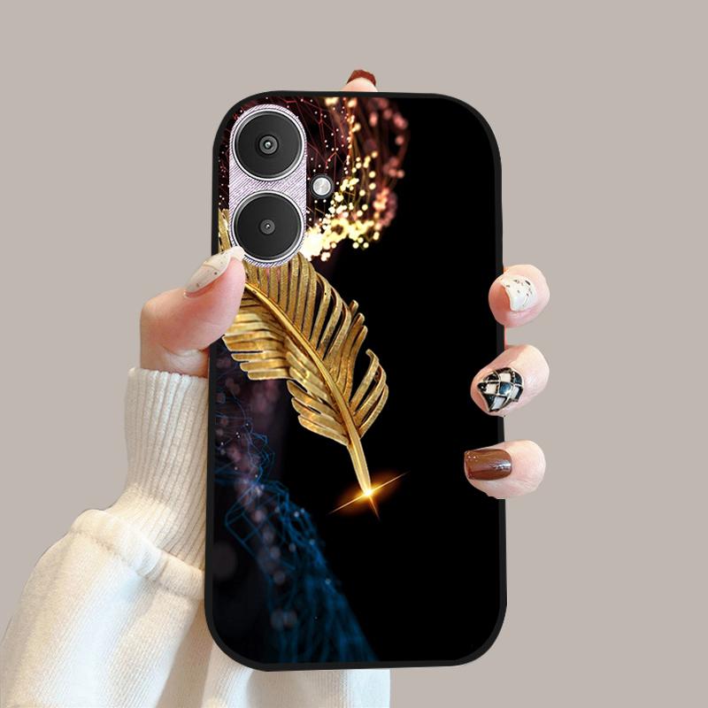 For Xiaomi Poco M6 5G Case 23128PC33I Silicone TPU Soft Phone Cover Cases For Redmi 13C 13R 5G Fashion Protective Fundas Shells