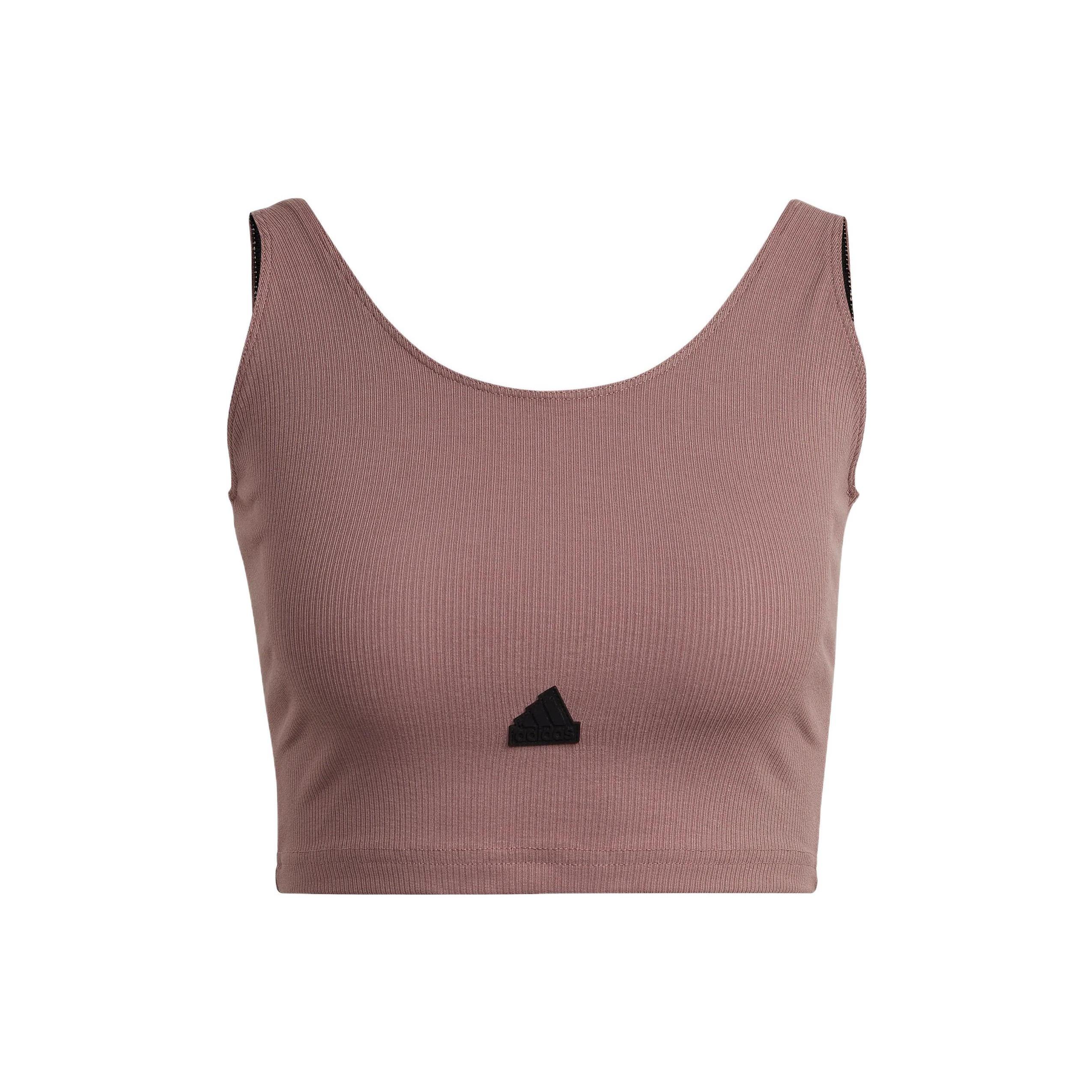 (WMNS) adidas Rib Cropped Top Asia Sizing  Purple  Women s HG4366 S