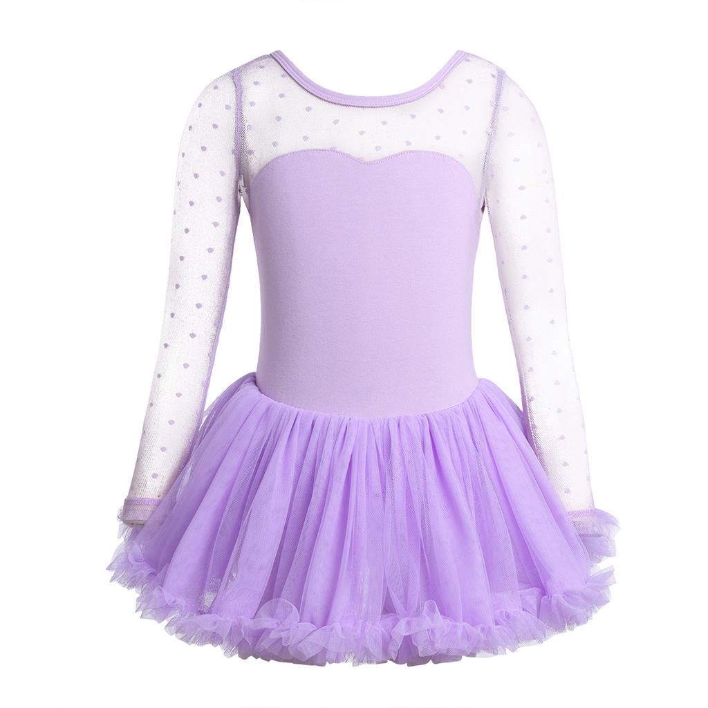 Long Sleeves Ballet Tutu Dance Dress 