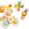 Non-Toxic 3Pcs Baby Spinning Bath & Shower Toys Kids Gifts Suction Cup Spinning Toys