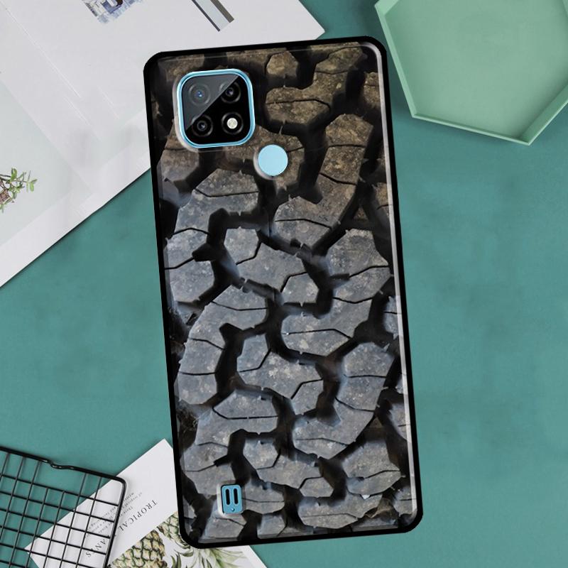 Pneu Roda de roda para OnePlus 10 9 Pro 8T 9R 10R Nord2 Case para Realme 8 Pro 9 GT Neo 3 2 Master 8i 9i Capa