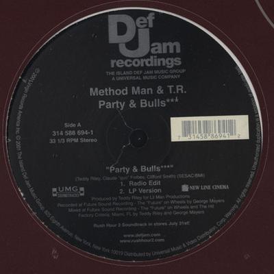 12-tums LP METHOD MAN & TEDDY RILEY - Party & Bulls*** 3145886941 Def Jam Recordi 2001 US Rap & Hip-Hop/R&B Begagnad