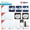 BSEED 1/2/3Gang Zigbee Smart Switches Function Base Tuya Smart Life App Control Touch Glass Panel With Metal Plate DIY Parts