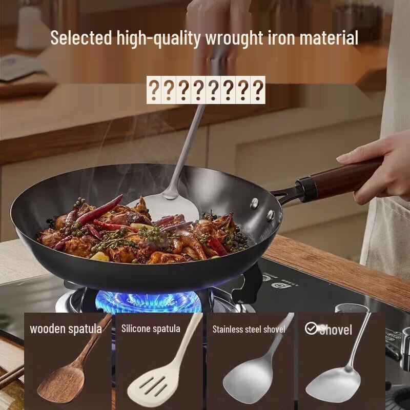 Supor 28cm Fine Iron Frying Pan with Lid