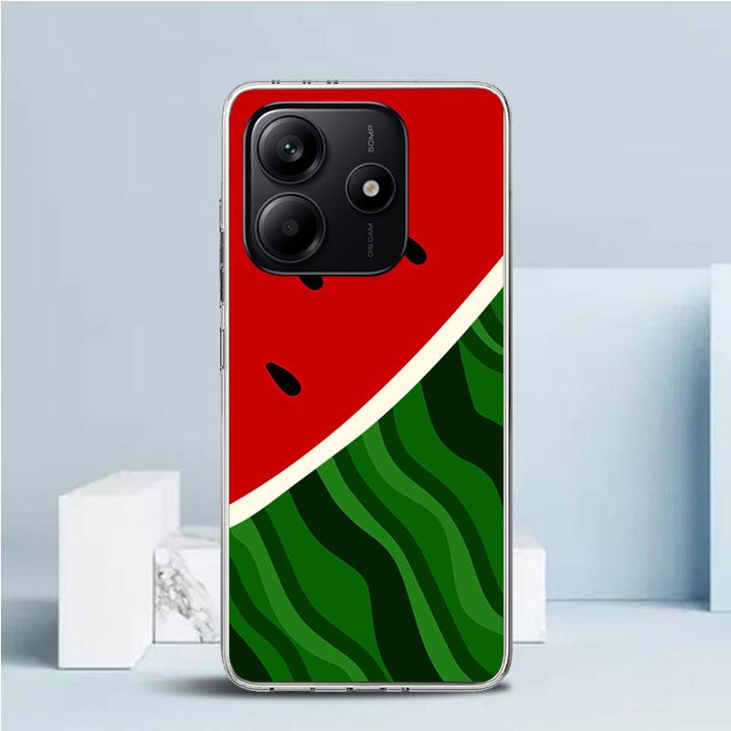 Watermelon Summer Fruit Phone Case For Xiaomi Redmi Note 15 14 14S 13 12S 12 Pro Plus 11S 11 11T 11E 10S 10 + Soft TPU Back Cove