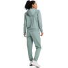 Under Armour Rival Tricot Logo Hoodie Langarm Oberteil Slim Fit Bequem Schlicht Lange Hose Freizeit Set Damen Sets Limettengrün 6001966-348