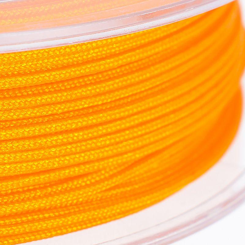 

No. 70 Jade Thread 0.3mm Carrying Strap Braided Rope Red Rope Extremely Thin Thread Beaded Bracelet Braid Rope Thread Handmade DIY Material Orange