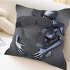 Metal Figure Statue Pillow Cover For Bedroom Room And Living Room Sofa Decorative Cushion Cover