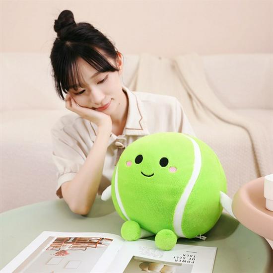 Cross-Border Sports Ball Plush Dolls: Tennis, Basketball, and Baseball Photo Props for Men