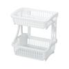 Pearl Metal Dish Drainer, Rack, 2-Tier, White, Skit, HC-134, Made In Japan