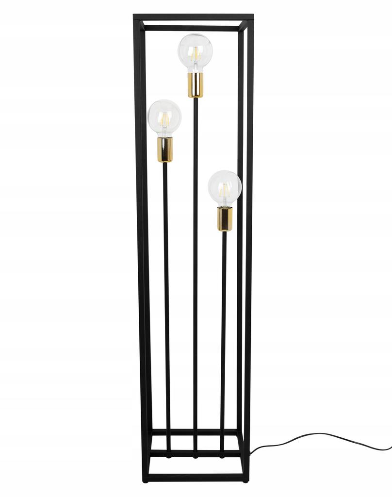 BLACK METAL FLOOR LAMP 130 CM