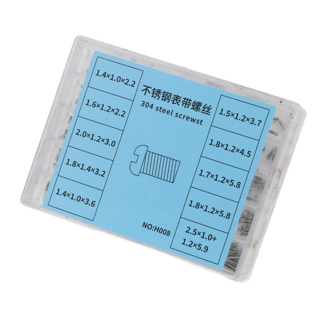 Professional 304 Stainless Steel Watch Screws Mini Size Watch Repair Screws Watch Back Cover Screws Watch Maintenance
