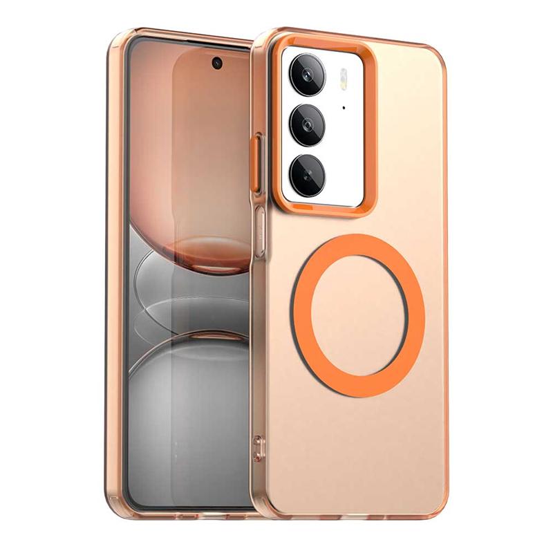 Magnetic Adsorption Wireless Charge Clear Case For Realme C75 Transparent Back Case For Realme C75 Case For Realme C75 6.72 inch