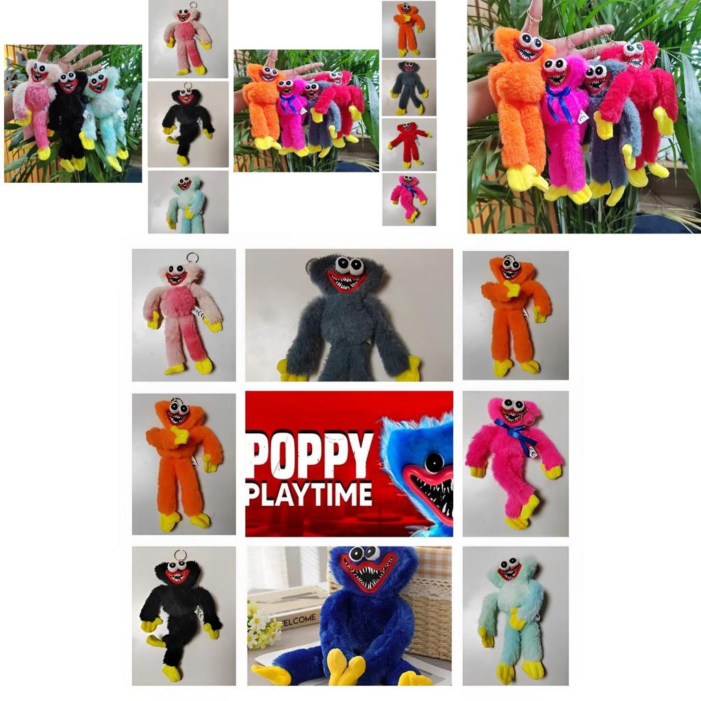 Poppy Playtime Huggy Wuggy Plush Toy Keychain Soft And Versatile Decoration For Your Bag Car And Home