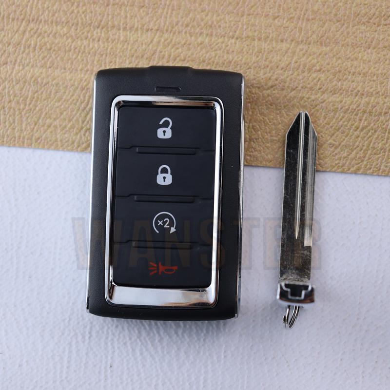 3 4 5 6 Buttons Car Key Fob Case Shell Housing For Jeep Grand Cherokee L Wagoneer Ram