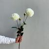 Artificial Moisturizing 2Head Dahlia Real Touch Flowers Bridal Bouquet Wedding Decoration Party Floral Home Decor Dahlia