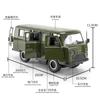 1:18 UAZ TRAVELER VAN Alloy Diecasts & Toy Vehicles Metal Toy Car Model Sound and light Collection Kids Toys
