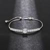 CAOSHI Delicate Adjustable Bracelet for Women Two Color Available Cubic Zirconia Daily Wearable Jewelry Shiny Party Accessories